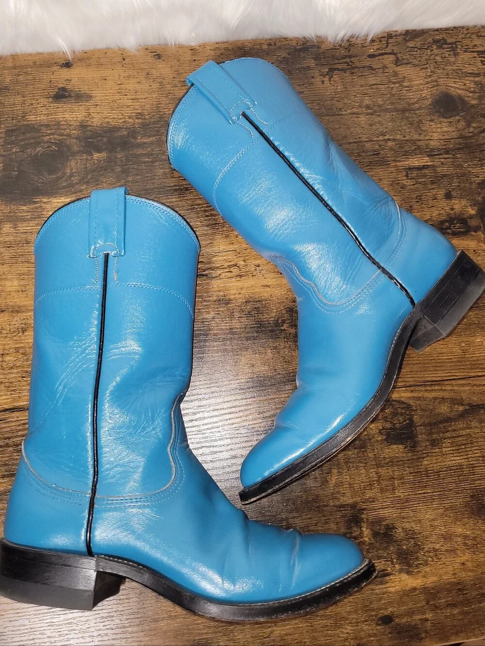 Vintage Teal Nocona Western Boots Rare Find ♥️